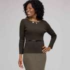 Belted Boat Neck, , small