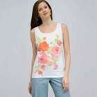 Floral Scoop Neck Tank., , small