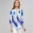3/4 Sleeve Pleated Tunic, , small