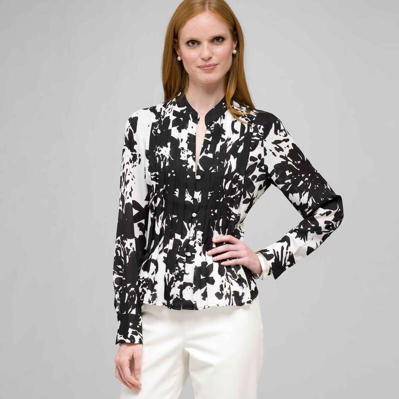 Floral Print Blouse, , large