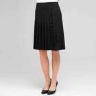 Side Button Pleated Skirt, , small