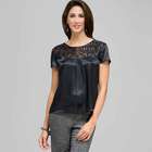 Organza Burnout Blouse, , small