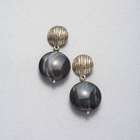 Worn Gold Dangle Earring, , small