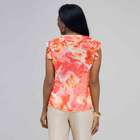 Ruffle Neckline Button Down Blouse, , small