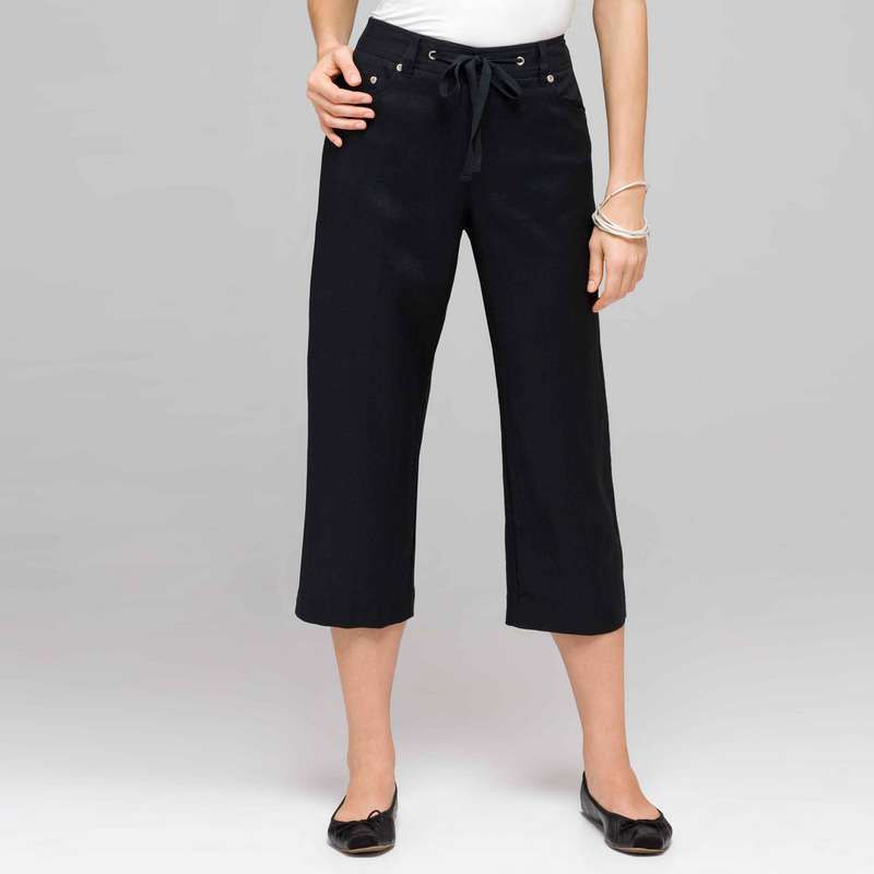 Classic Crop Pant, Black, large image number 0